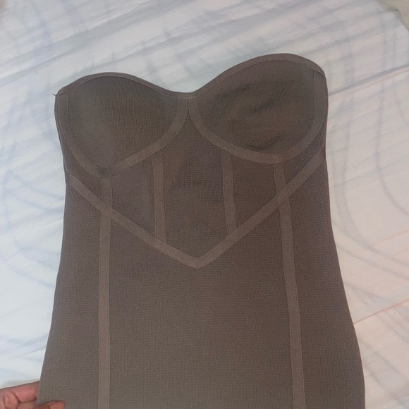 Knit strapless top - Picture 3 of 4